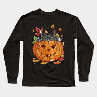 Curious cat Long Sleeve T-Shirt